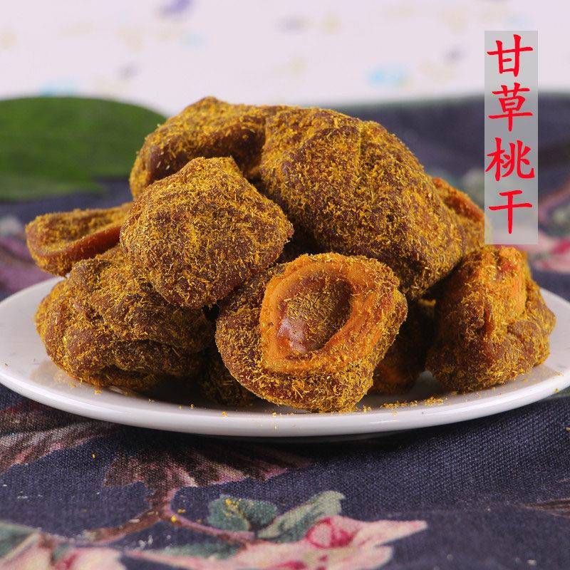 杭州特产甘草桃片桃干桃板500g 吃不厌香草桃干桃肉蜜饯凉果果脯