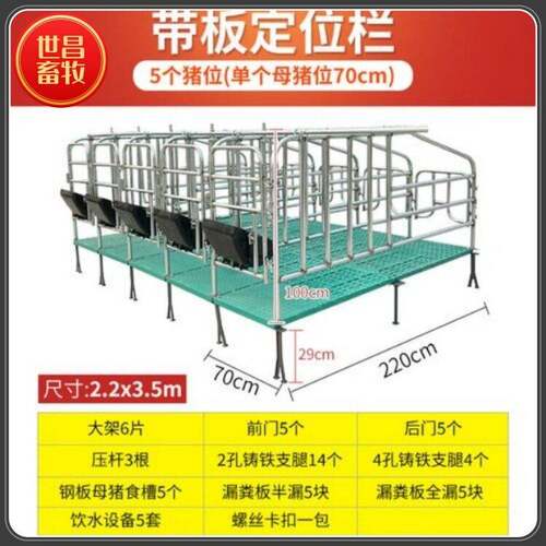 母猪定位栏 复合板限位栏 镀锌管母猪栏位厂家供应