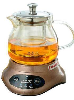 斌能达煮茶器耐热玻璃养生壶办公室电热煮茶壶家用花茶壶茶具套装