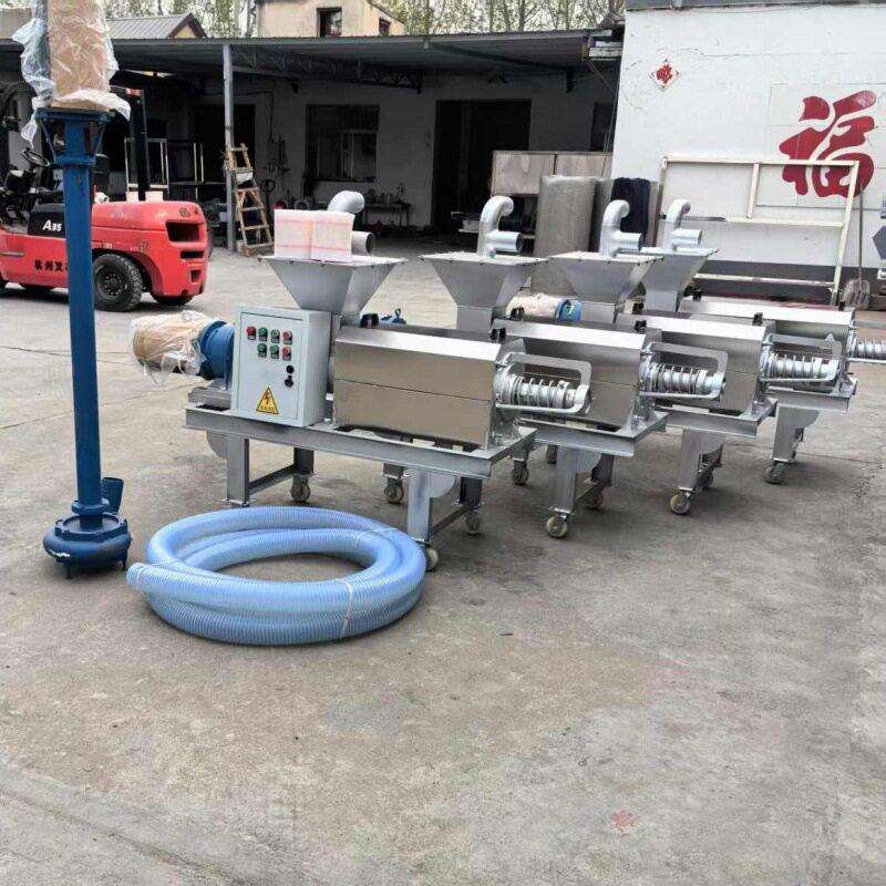 猪粪固液分离机螺旋挤压干湿分离机猪场全自动固液分离脱水设备