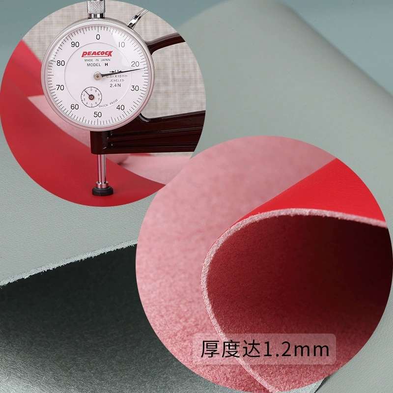 1.2mm汽车超纤皮革纳帕纹家具汽车座椅内饰箱包人造革