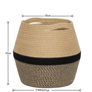 花盆外装饰套花盆外套遮丑遮丑套花盆外罩绳编鲜花小花盆创意插花