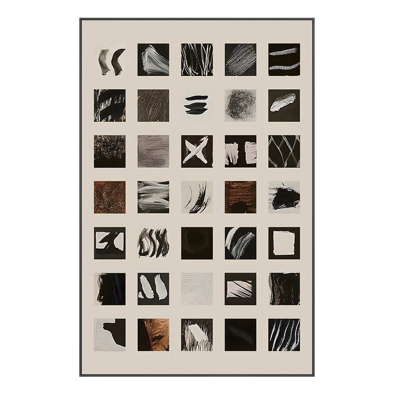 《艺格笔触》中古风客厅装饰画高级感沙发背景墙壁画现代玄关挂画