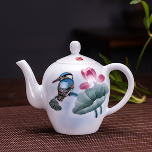 收藏级茶壶中国陶瓷艺术大师朱占平手绘泡茶壶茶道具单壶家用送礼