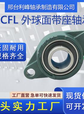 外球面带座轴承UCFL204 UCFL205 UCFL206 FL207 208菱形轴承座BDU
