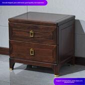 高端实木床头柜乌木新中国风床头柜乌木床头柜卧室床头柜定制