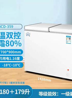 摆摊串串冻货柜162升小冰柜家用小型冷柜全冷冻节能单温减霜冰箱