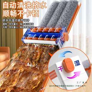 大号懒5人平板拖地手商 免洗拖把家用一拖净干湿两2F966ST5802新款