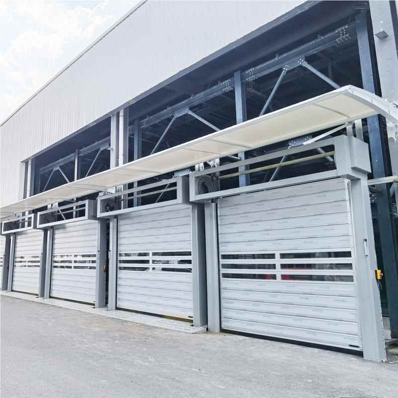 停车场硬电动硬质QTM快门速门 智能车库金感应防盗铝合涡轮质快卷