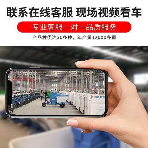 制六桶平板车市政街道景区小区圾物业垃圾桶转定SJQY-6-2运车动电
