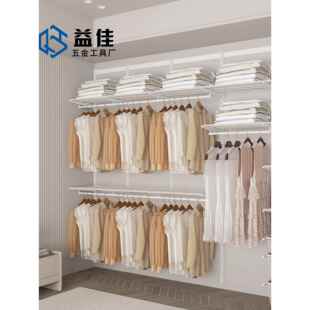 衣柜墙衣柜网网篮挂衣折叠区 3米宽全金属开放式 出厂选择
