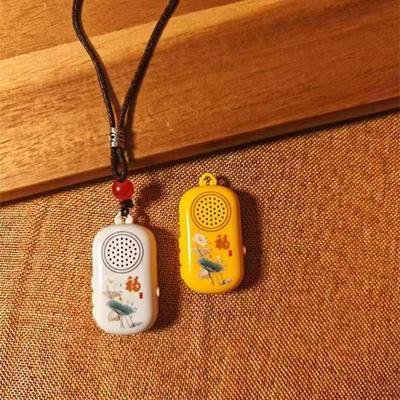 拇指播放器吊坠音乐机充电家用单曲循环唱歌机迷你古典播放机