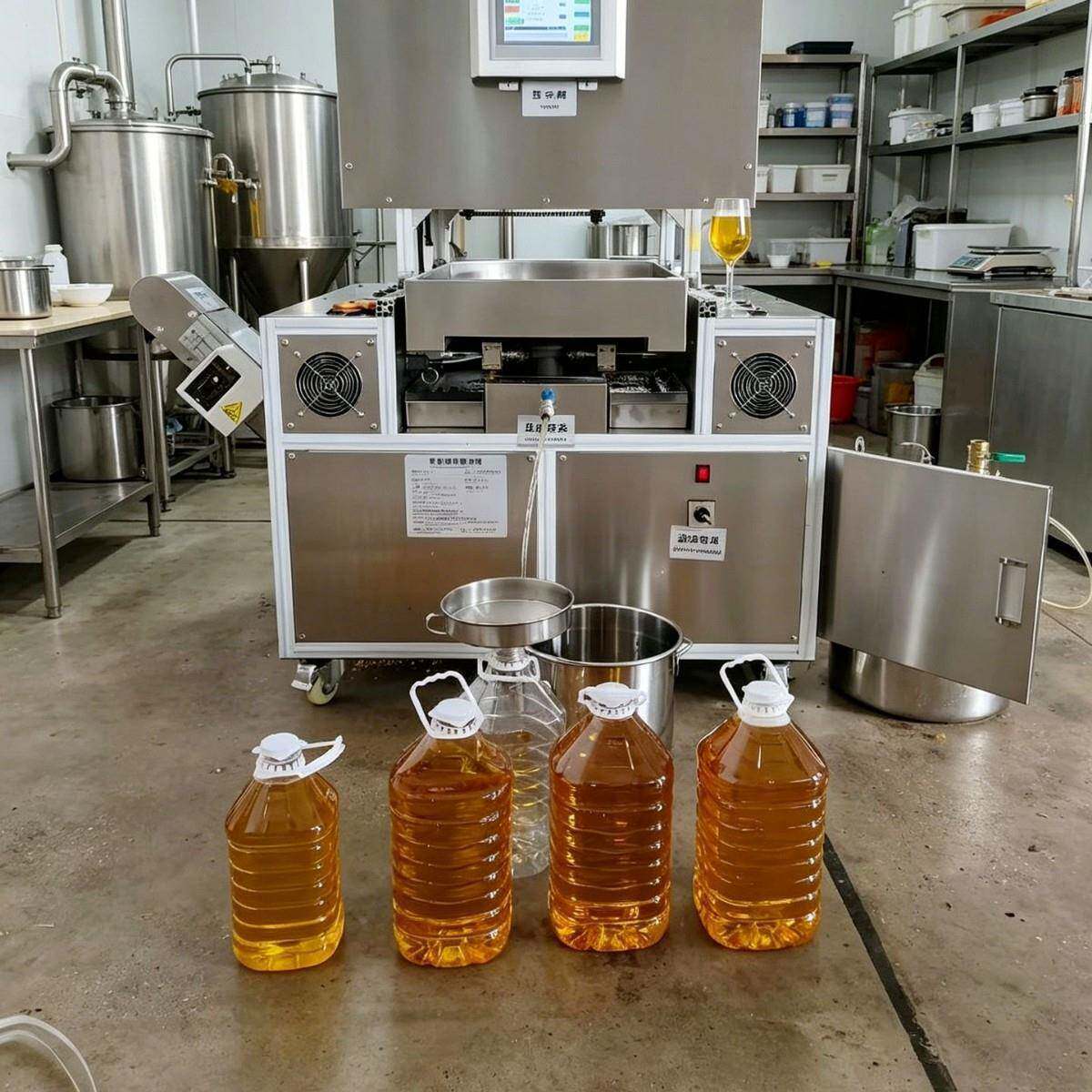 源头厂家大中型螺旋榨油机油坊全自动多功能花生芝麻茶籽核桃榨油
