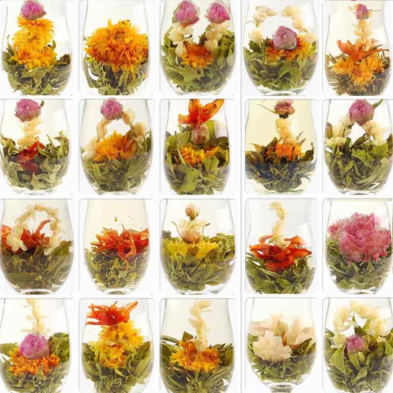 10颗袋装工艺花茶球会开花造型茶 福安茉莉花茶四季皆宜 玫瑰茉莉