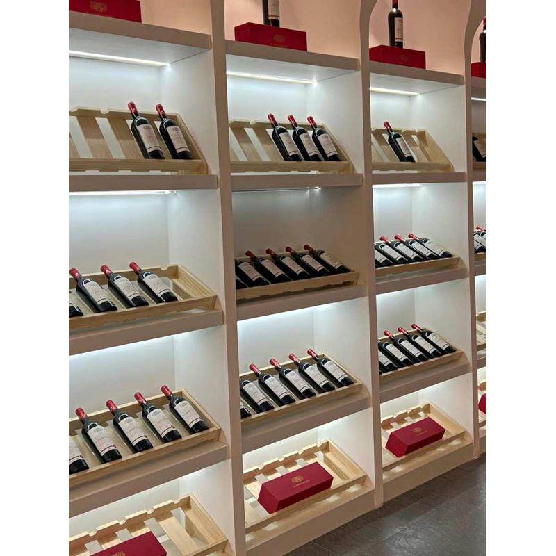 创意红酒架摆件实木红酒展示架高档家用葡萄酒架斜放酒瓶收纳托架