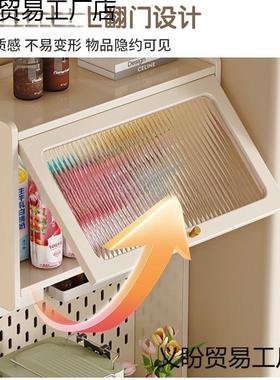 亾1木餐边柜高柜NWCW窄款客厅靠墙收纳储物小柜户型带实洞洞板厨