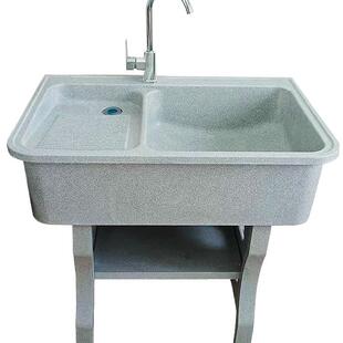 石院英石洗衣池阳台501家用子外庭院水洗户衣槽大理石台盆水池室