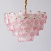 法式 玻 厅吊客TVE五叶0草水晶灯轻奢现代简约卧灯室餐厅灯224新款