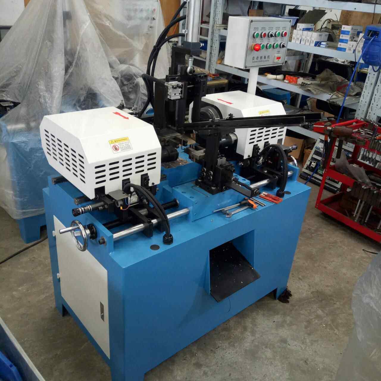 DJ50S型双头倒角机不锈钢台式自动超短圆管交流三相倒角机