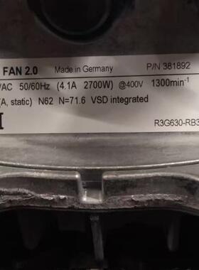 R3G630-RB32-77 R3G630-PC05-06 380-480V 4.1A2700W400V德国风机