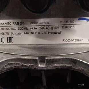 PC05 380 4.1A2700W400V德国风机 R3G630 480V RB32
