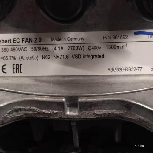 R3G630-RB32-77 R3G630-PC05-06 380-480V 4.1A2700W400V德国风机