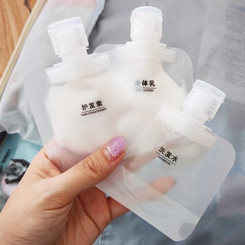 Travel-sized portable facial cleanser, disposable refill bot