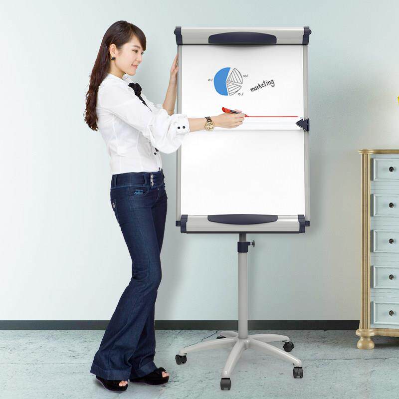 VIZ-PRO海豚可移动白板挂纸夹纸立式黑板家用写字板磁性办公教学