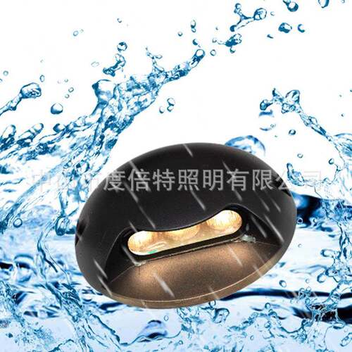 防水感应步阶道灯过道台楼梯背灯龟景区地侧照脚踏灯灯室DBT-47外