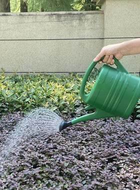 家用农用加厚塑料长嘴拆卸洒水壶花洒浇水浇花壶3/5L深绿色浅绿色