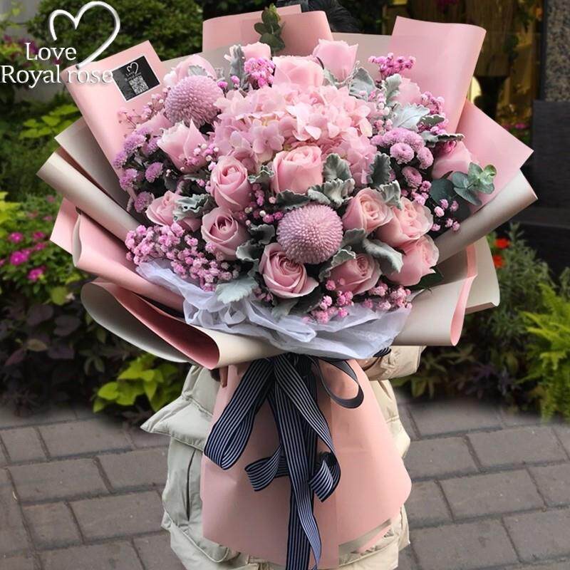 毕业季杭州鲜花快递同城玫瑰花郁金香花束爱人女友生日订花送上门
