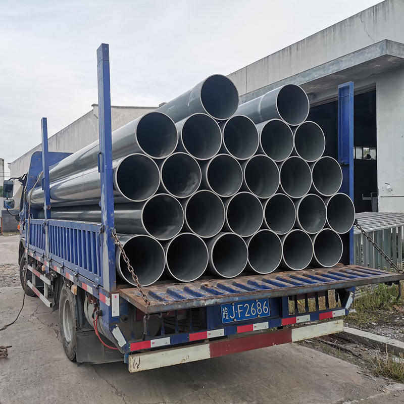 ПВХ труб dn100深灰色pvc管给水管  140pvc大口径水管 农田灌溉管