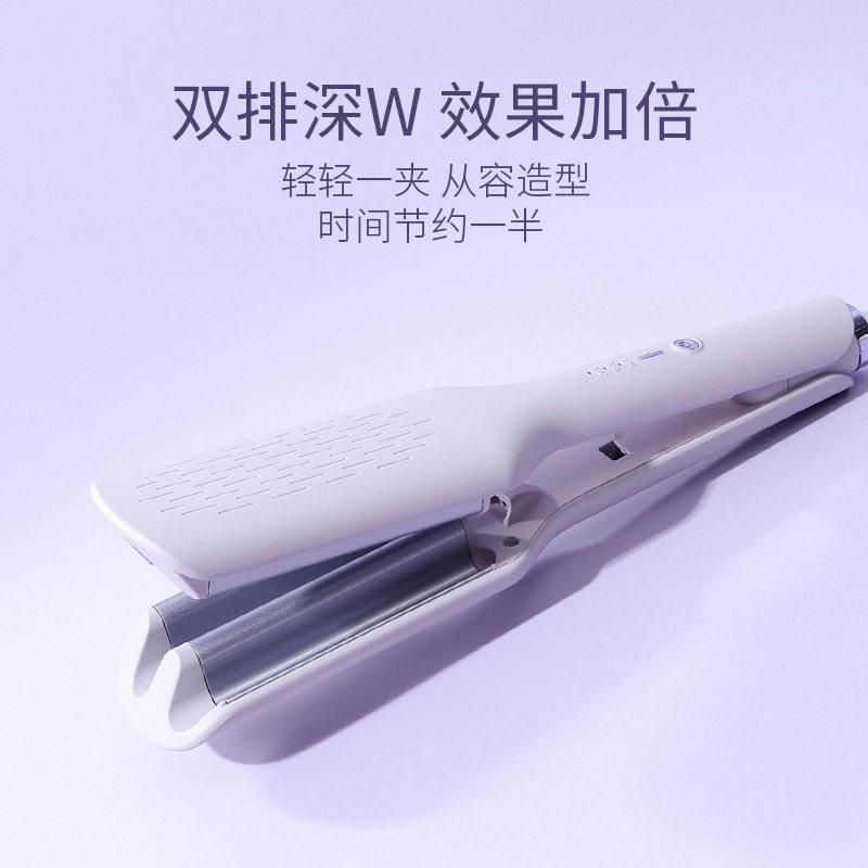 新款直销卷发棒跨境卷发器陶瓷波浪卷烫发棒夹板卷发烫发卷直两用
