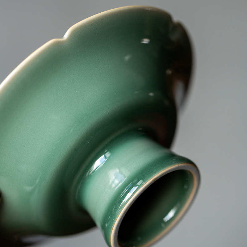 越窑青瓷陶瓷壶承家用禅意干泡台盖碗托功夫茶具配件茶壶底座托盘