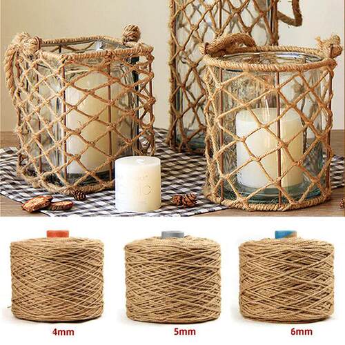 Natural Vintage Jute Rope String 1/2/3/4/5/6/8/10mm DIY Jute