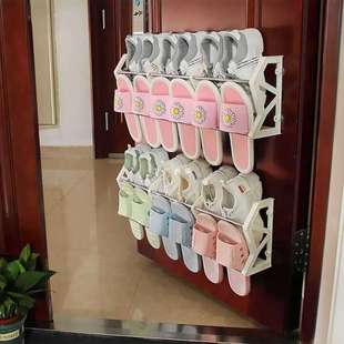 架除臭双层家用门口简易磁吸收纳架门后壁挂式 批发防盗门门上鞋 粘