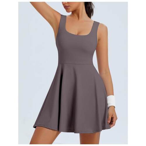 R 85858 Yoga Dress with Backs Design 瑜伽连衣裙