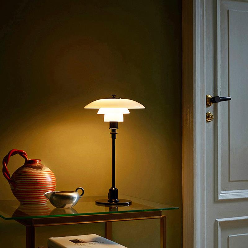 电商供货客厅极简黑色灯北欧设计师简约玻璃装饰卧室床头书房台灯