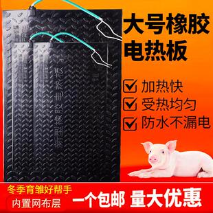橡胶加热板兽用加厚防滑垫小仔猪舍宠物碳纤维母猪产床取暖保温垫