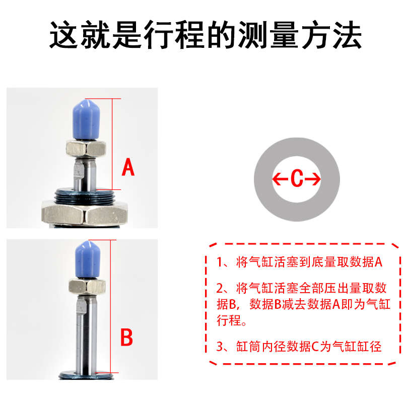 迷你气缸MAL20X25可调行程50小型75气动配件100圆型汽缸125铝合金
