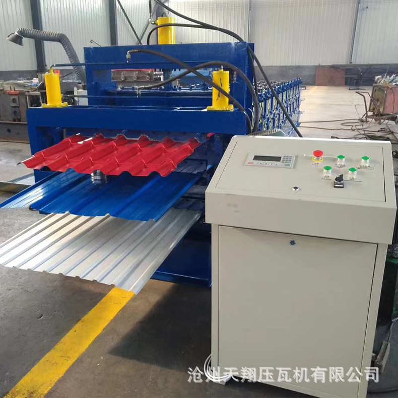 供应910/900/800琉璃瓦 三层压瓦机屋面板彩钢瓦 全自动琉璃瓦机