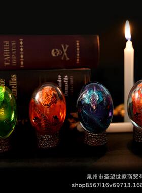 跨境新款权力的游戏发光熔岩龙蛋霍比特人哈利波特恐龙蛋热纪念品