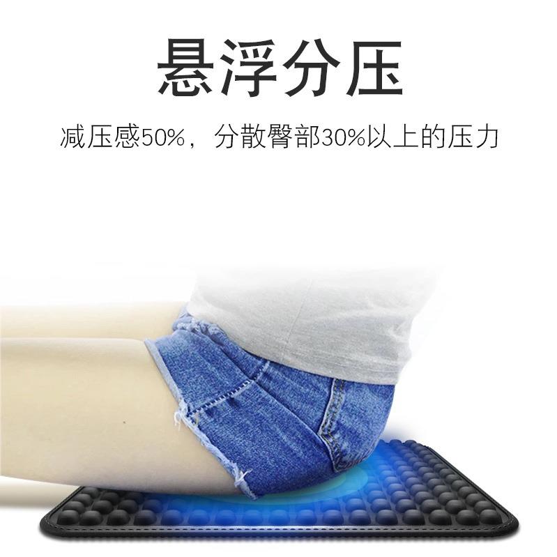 百康坐垫凉垫车奇座椅椅垫凝胶屁通屁垫50284四季用透气办公透气