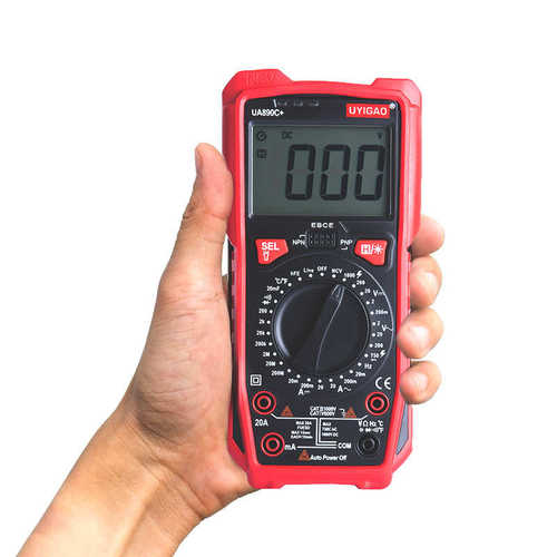 digital multimeter 数显大屏多用电压表火线高精度万用表