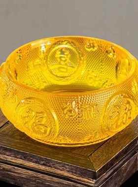 2026招财进宝五福聚宝盆水晶风水元宝聚财摆件家居店公司开业乔迁