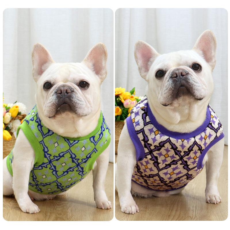 法斗衣服秋冬新品狗狗背心棉弹力加绒斗牛犬巴哥犬胖狗狗宠物