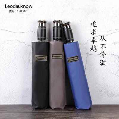 欧士多娜Leodauknow十骨全自动雨伞 加强抗风折叠商务伞umbrellas