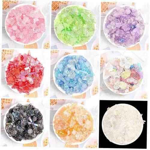 Mix Colorful Baroque Resin Charms Beads For Jewelry Making