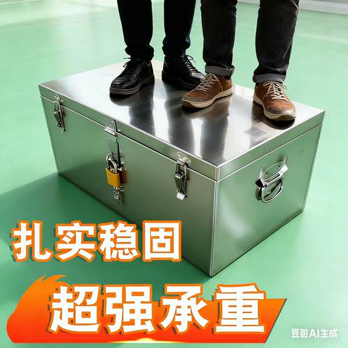 不锈钢工具箱多功能五金收纳箱加厚工业级特大号车载收纳箱子定做