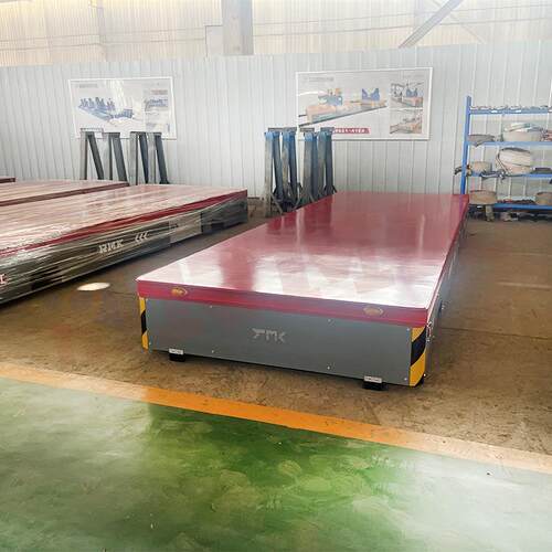 耐高温电动搬运车可升降无轨舵轮平板车任意转弯全向运输车